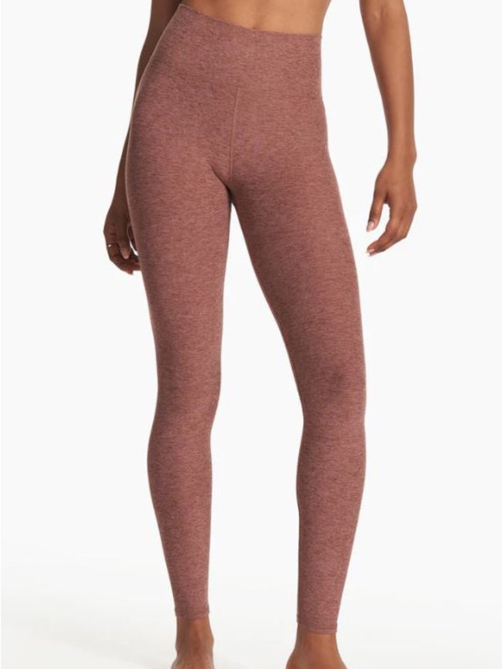 Vuori Clean Elevation Leggings Hazelnut Heather High Rise 7/8